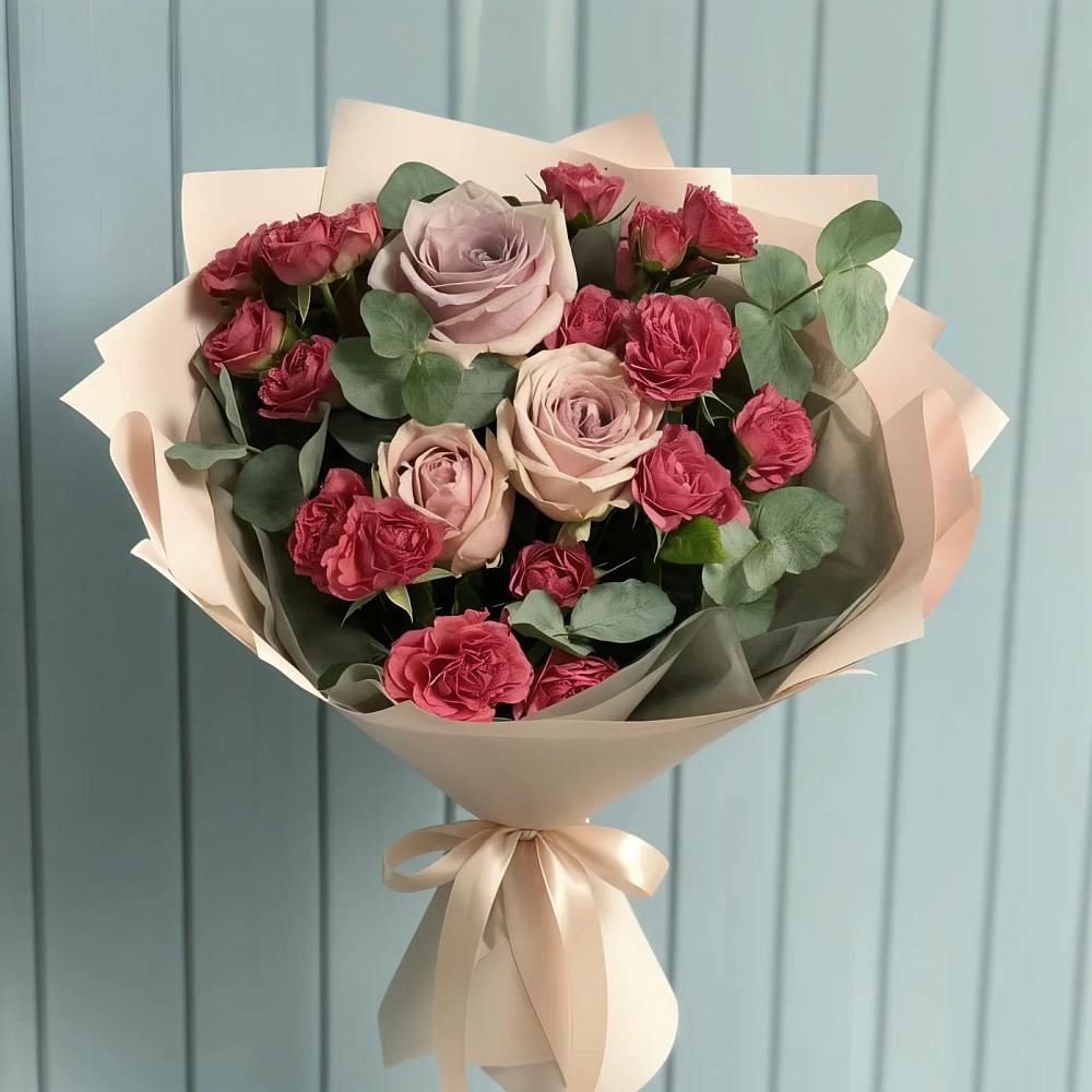 Букет цветов из: Гвоздики и Розы в Саяногорске
