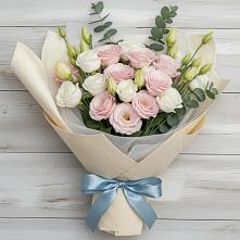 Букет цветов из:  Лизиантусы в Саяногорске