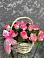Цветочная композиция из Розы в корзине в Саяногорске