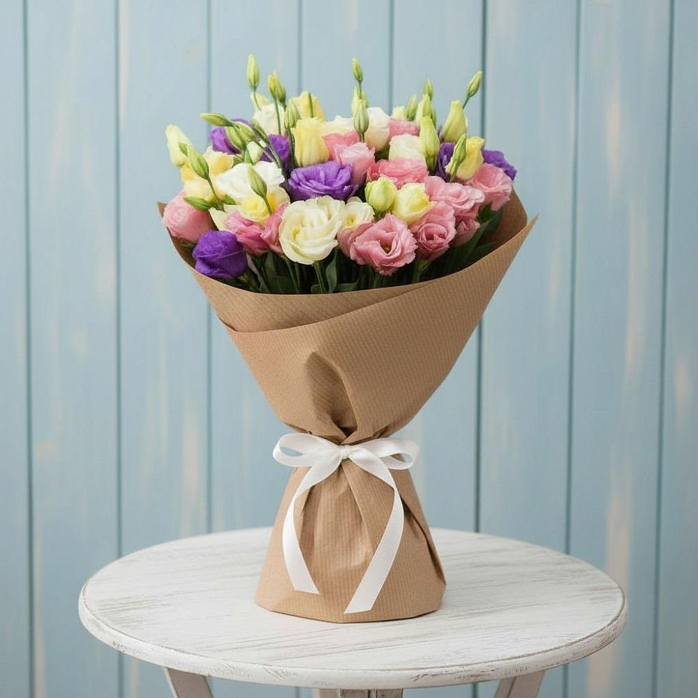 Букет цветов из: Лизиантусы в Саяногорске