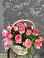 Цветочная композиция из Розы в корзине в Саяногорске