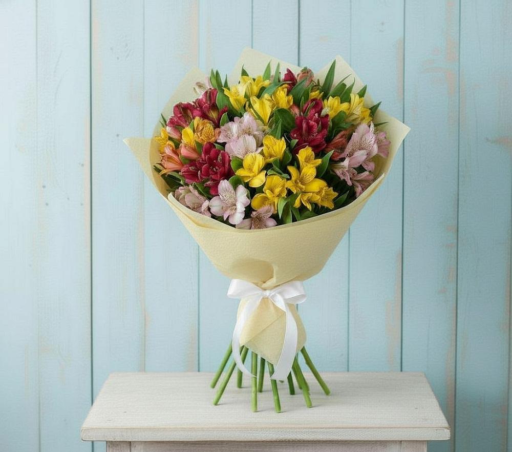 Букет цветов из: Альстромерии в Саяногорске