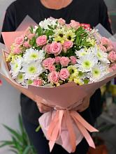 Букет цветов из:  Розы и Хризантемы в Саяногорске