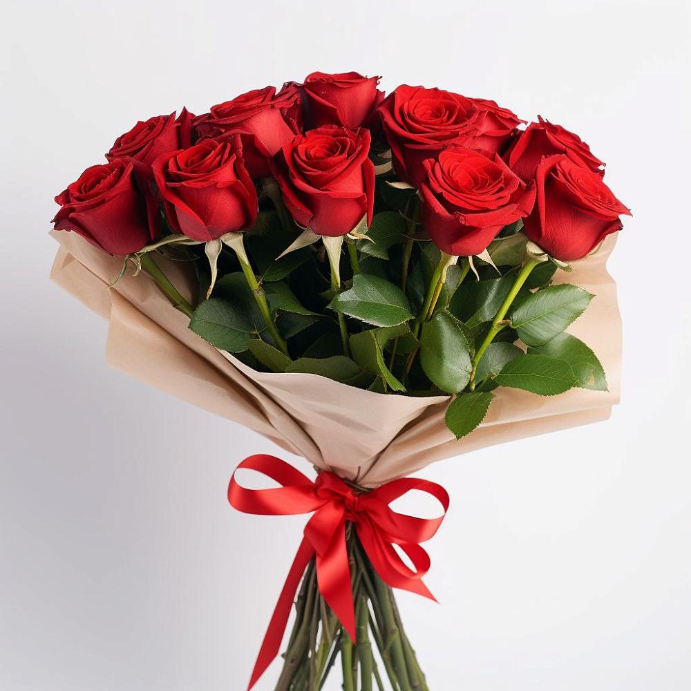 Букет 11 Красных роз Эдлесс Лав в Саяногорске